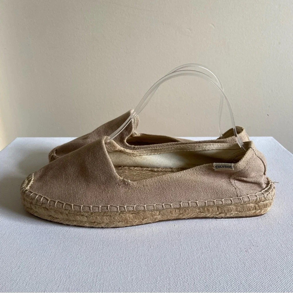Soludos Espadrille Loafers Platform Boho Canvas Slip-on